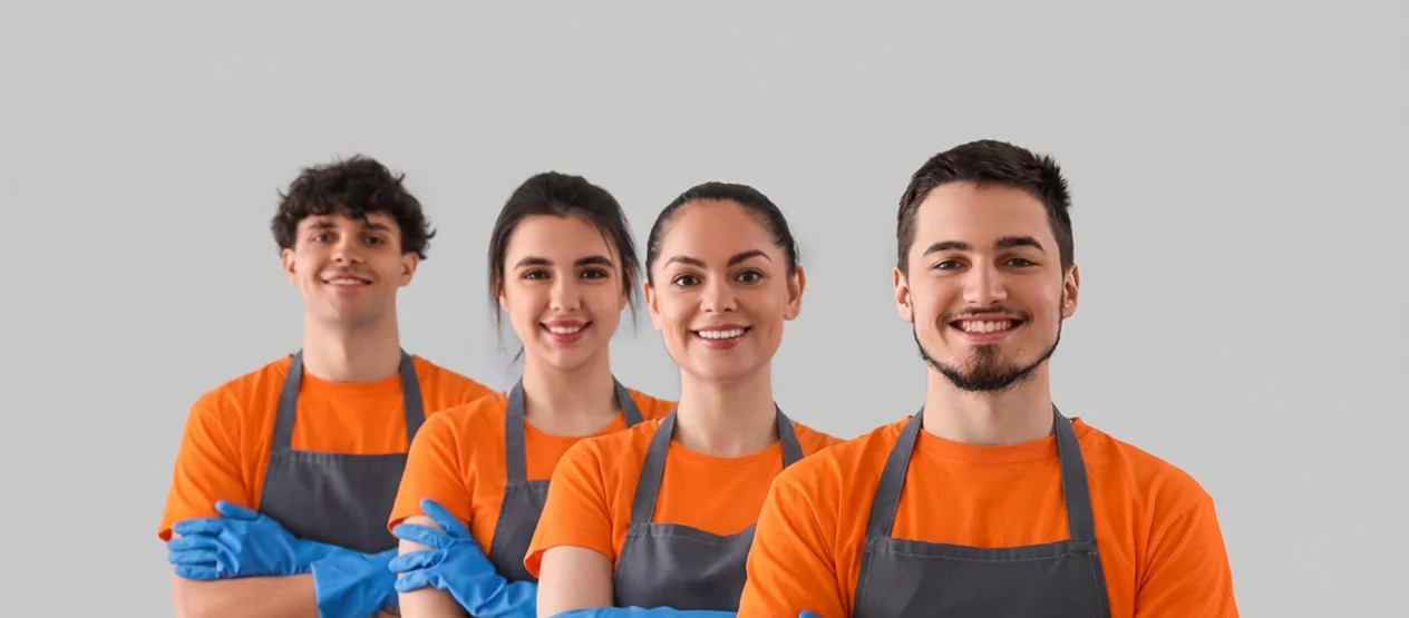 Reliable Cleaning Company Team Smiling